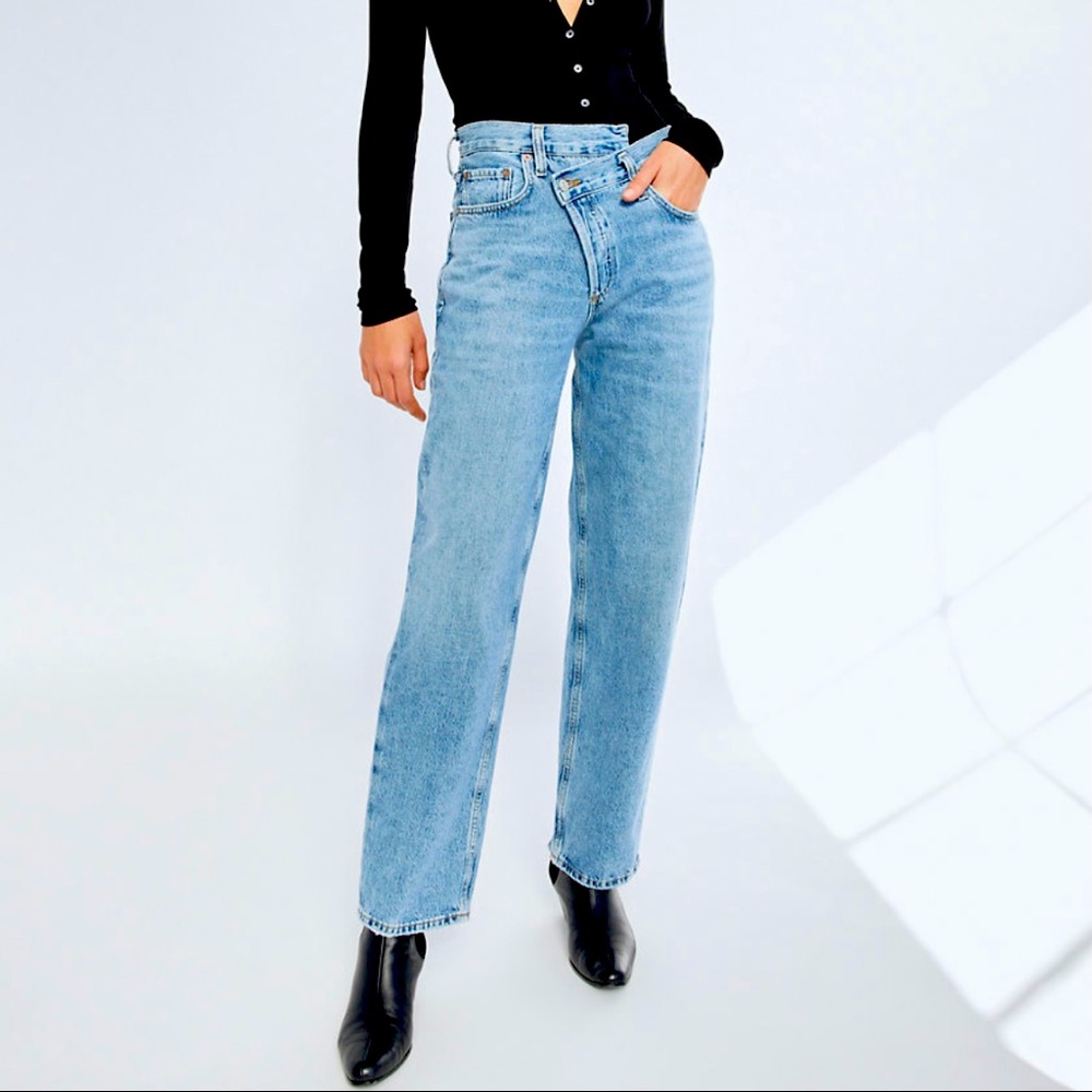 AGOLDE Crisscross Upsize High Waist Jeans